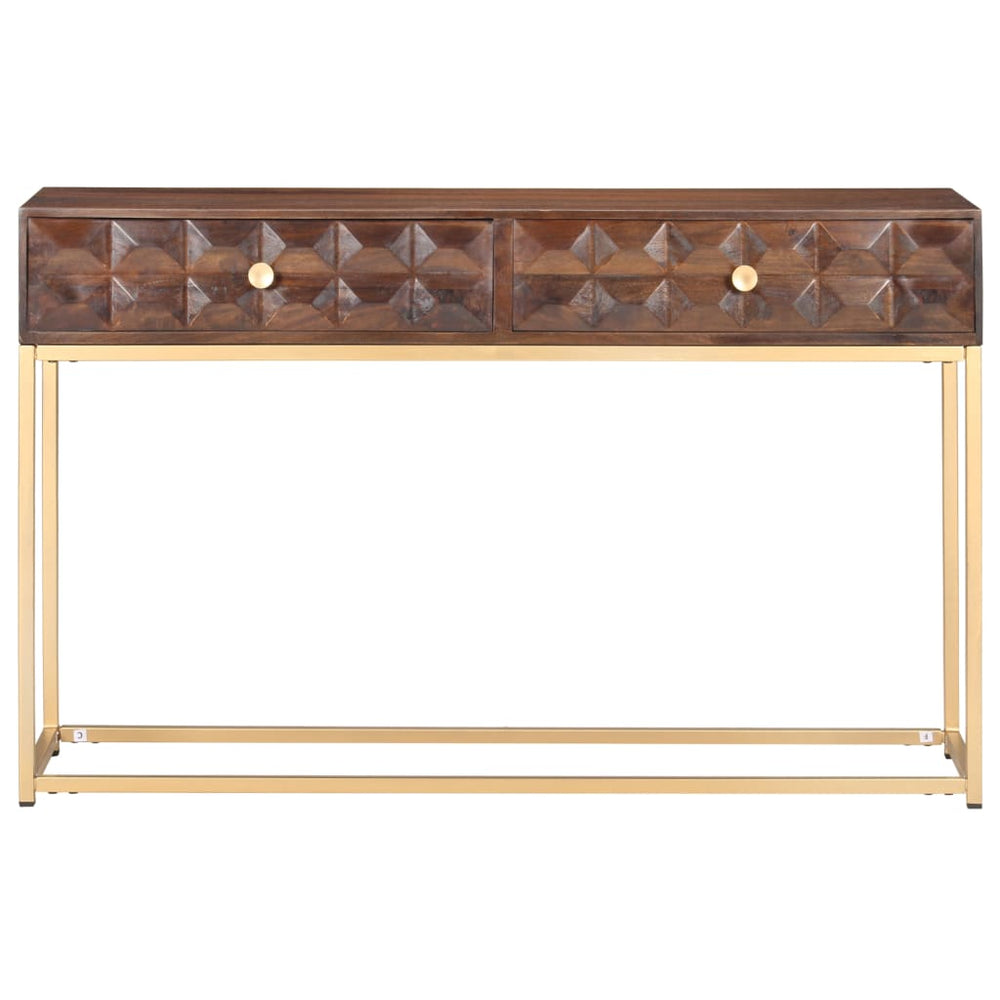 Konsolinis staliukas, 122x36x75 cm, mango medienos masyvas