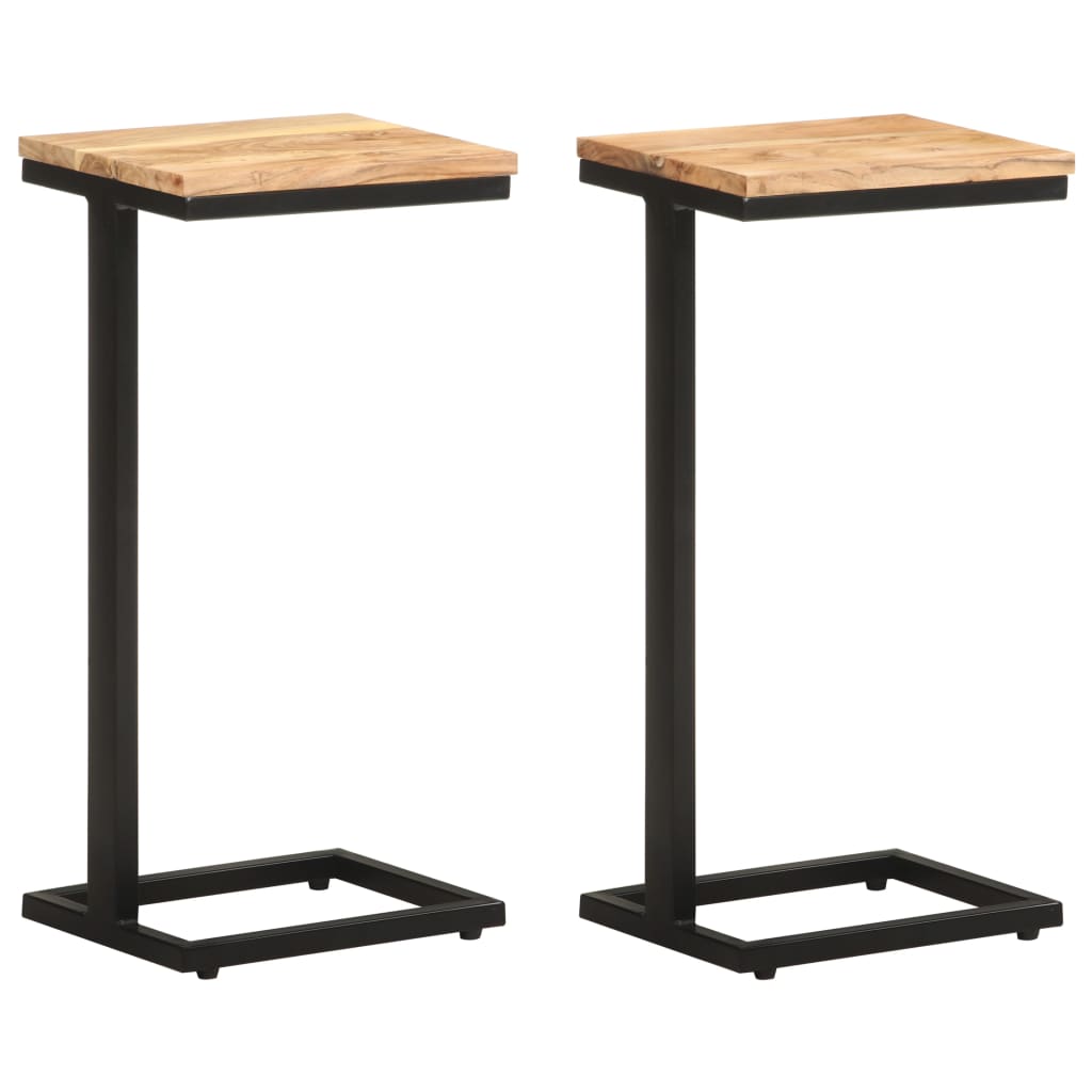 Side tables, 2 pcs, 31.5x24.5x64.5 cm, solid acacia wood