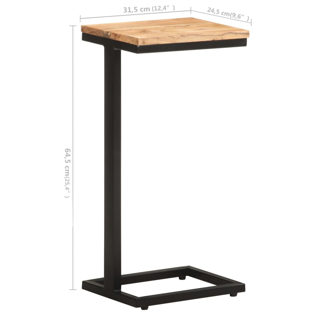 Side tables, 2 pcs, 31.5x24.5x64.5 cm, solid acacia wood