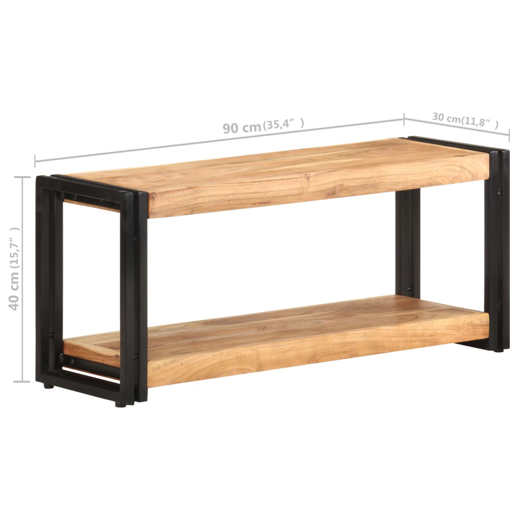 TV cabinet, 90x30x40cm, solid acacia wood