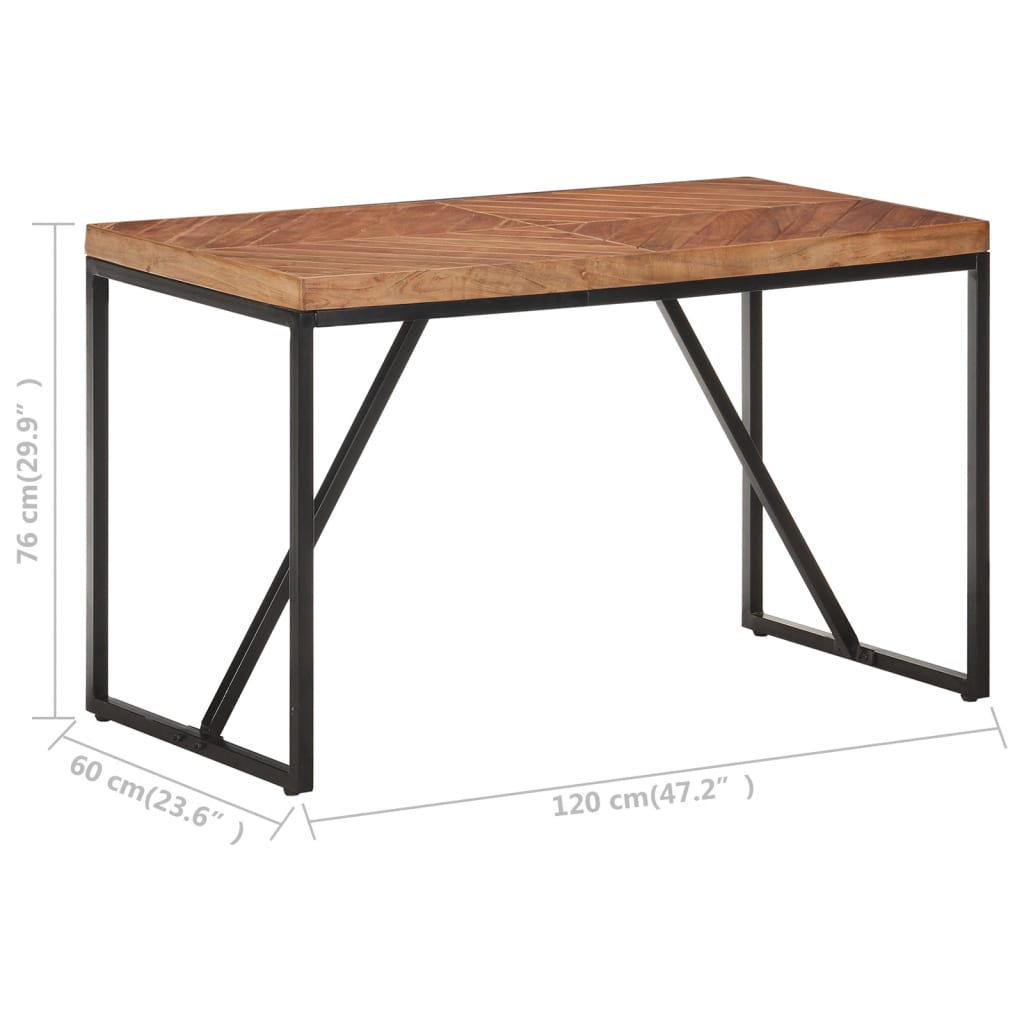 Dining table, 120x60x76cm, acacia and mango wood