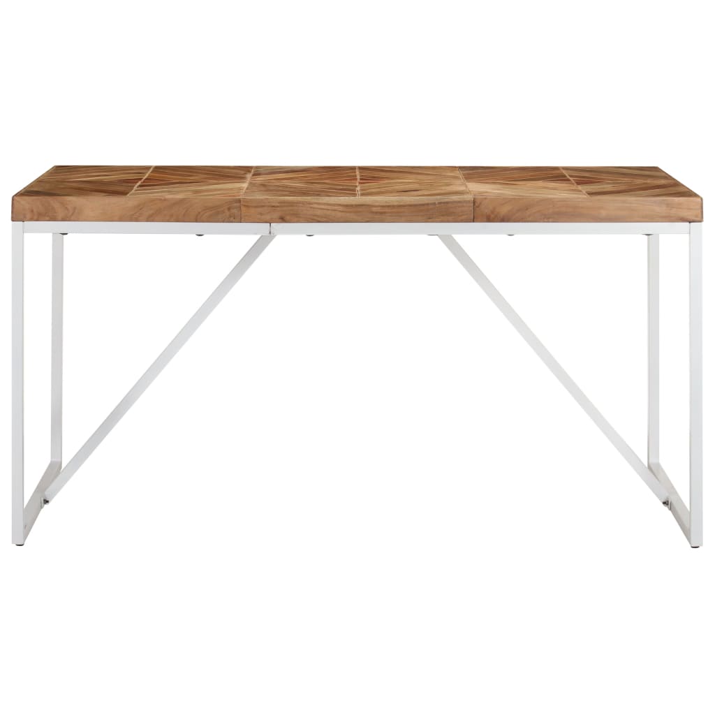 Valgomojo stalas, 140x70x76cm, akacija ir mango mediena