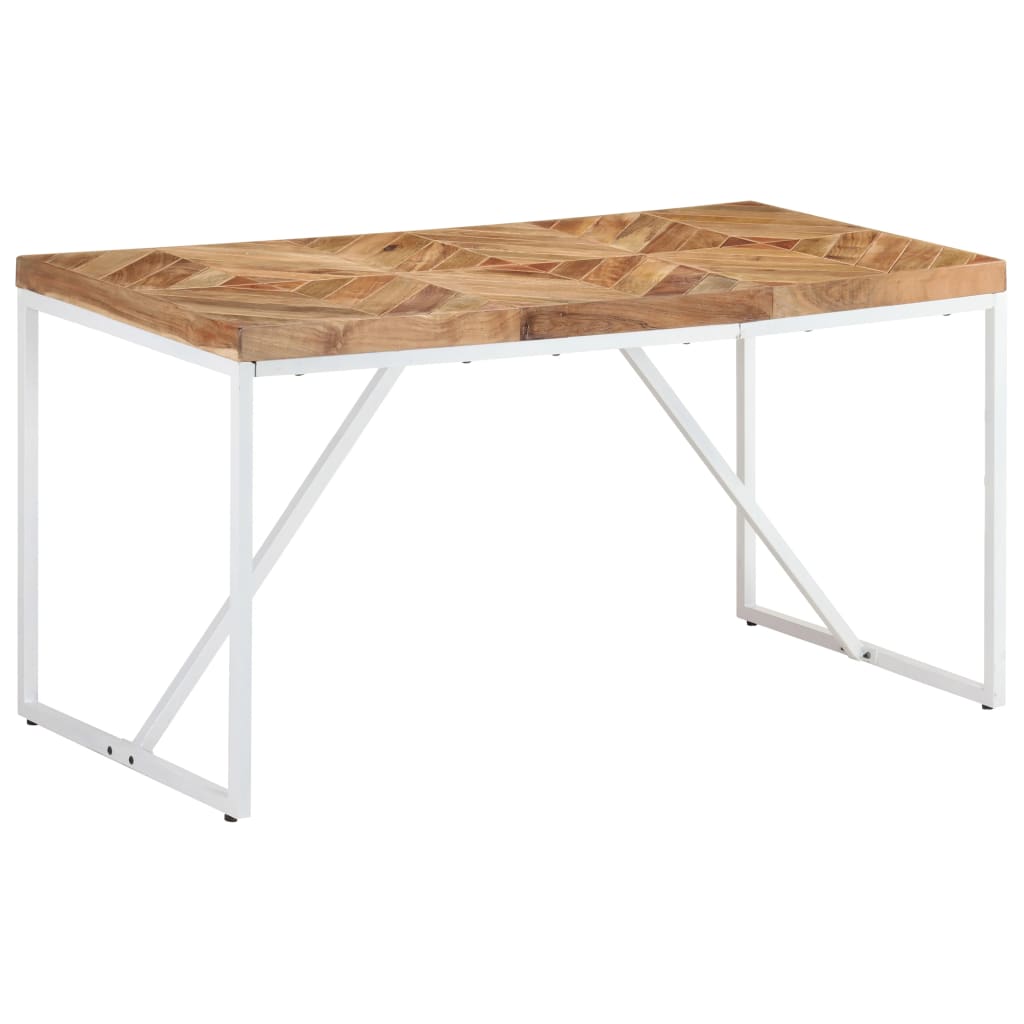 Valgomojo stalas, 140x70x76cm, akacija ir mango mediena