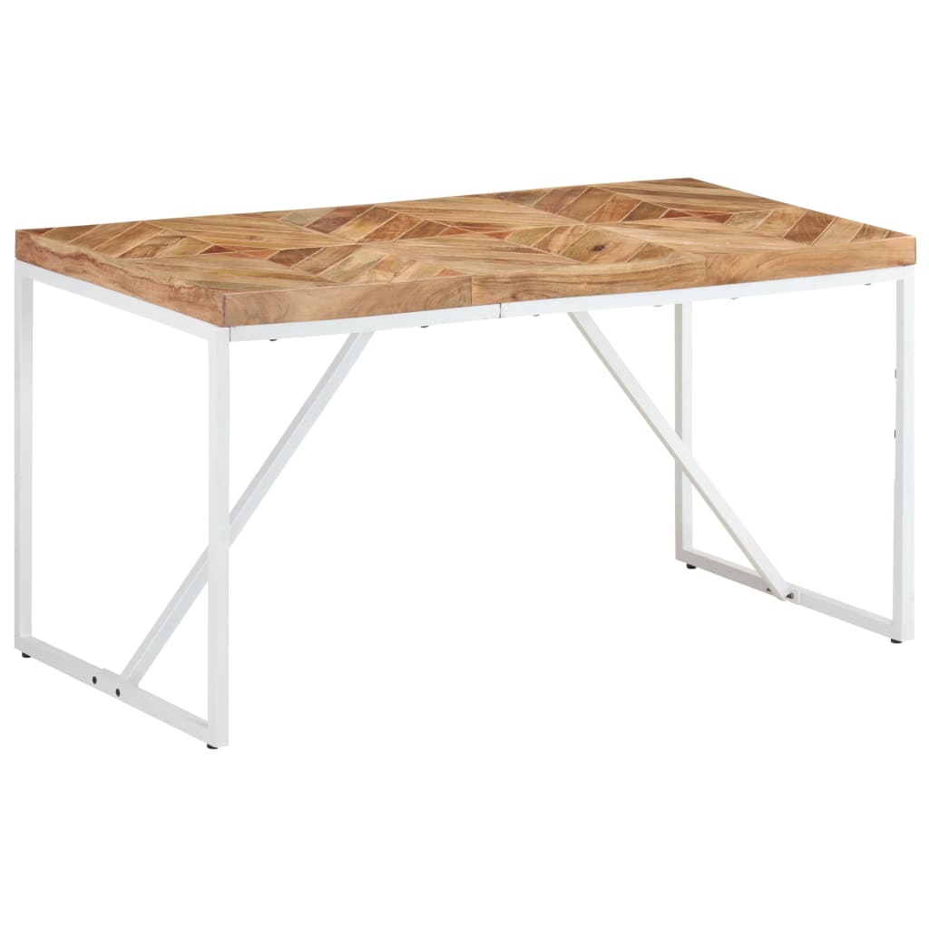 Valgomojo stalas, 140x70x76cm, akacija ir mango mediena