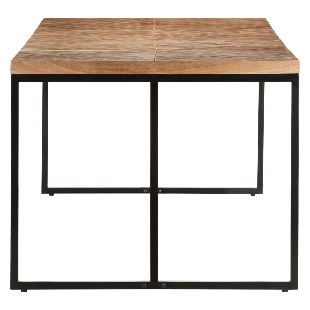 Valgomojo stalas, 200x90x76cm, akacija ir mango mediena
