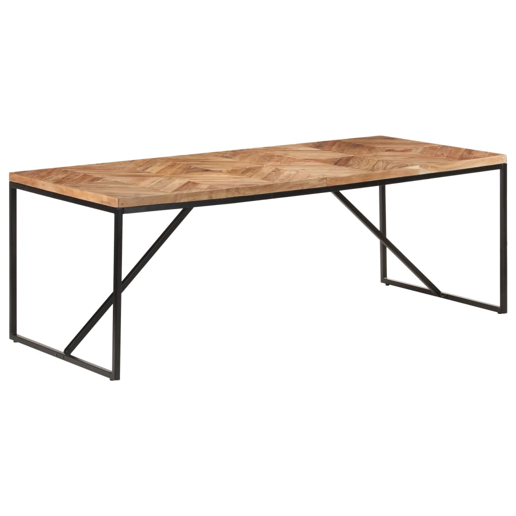 Valgomojo stalas, 200x90x76cm, akacija ir mango mediena