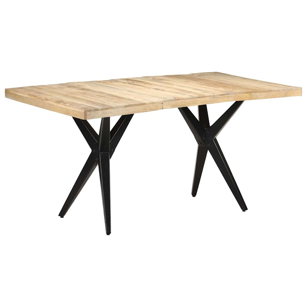 Valgomojo stalas, 160x80x76cm, neapdorota mango mediena
