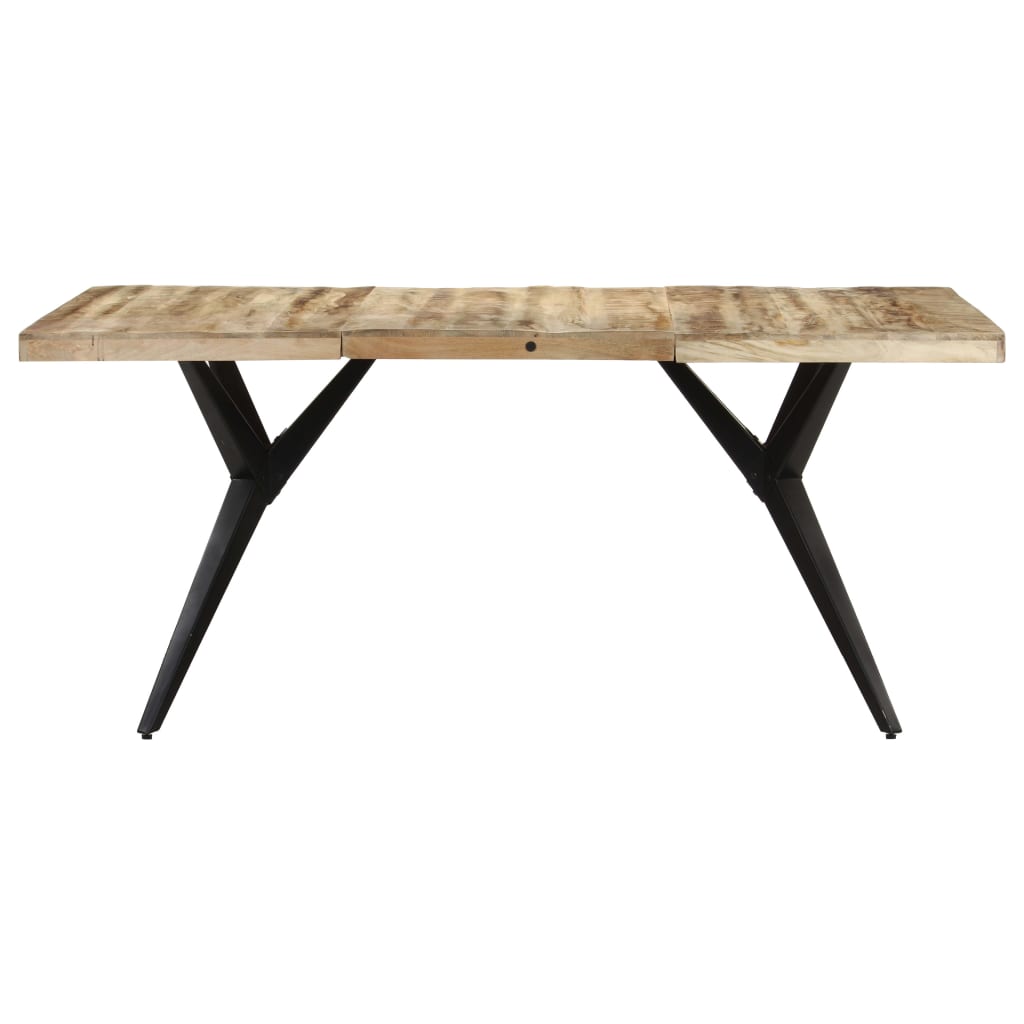 Valgomojo stalas, 160x80x76cm, neapdorota mango mediena