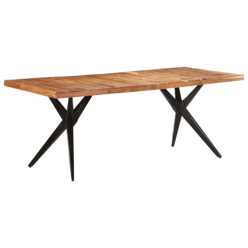Dining table, 200x90x76cm, solid acacia wood