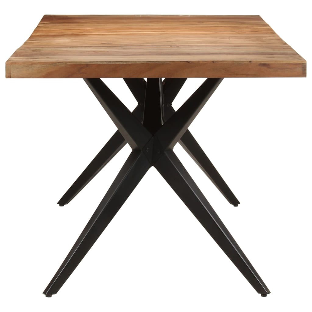 Dining table, 200x90x76cm, solid acacia wood
