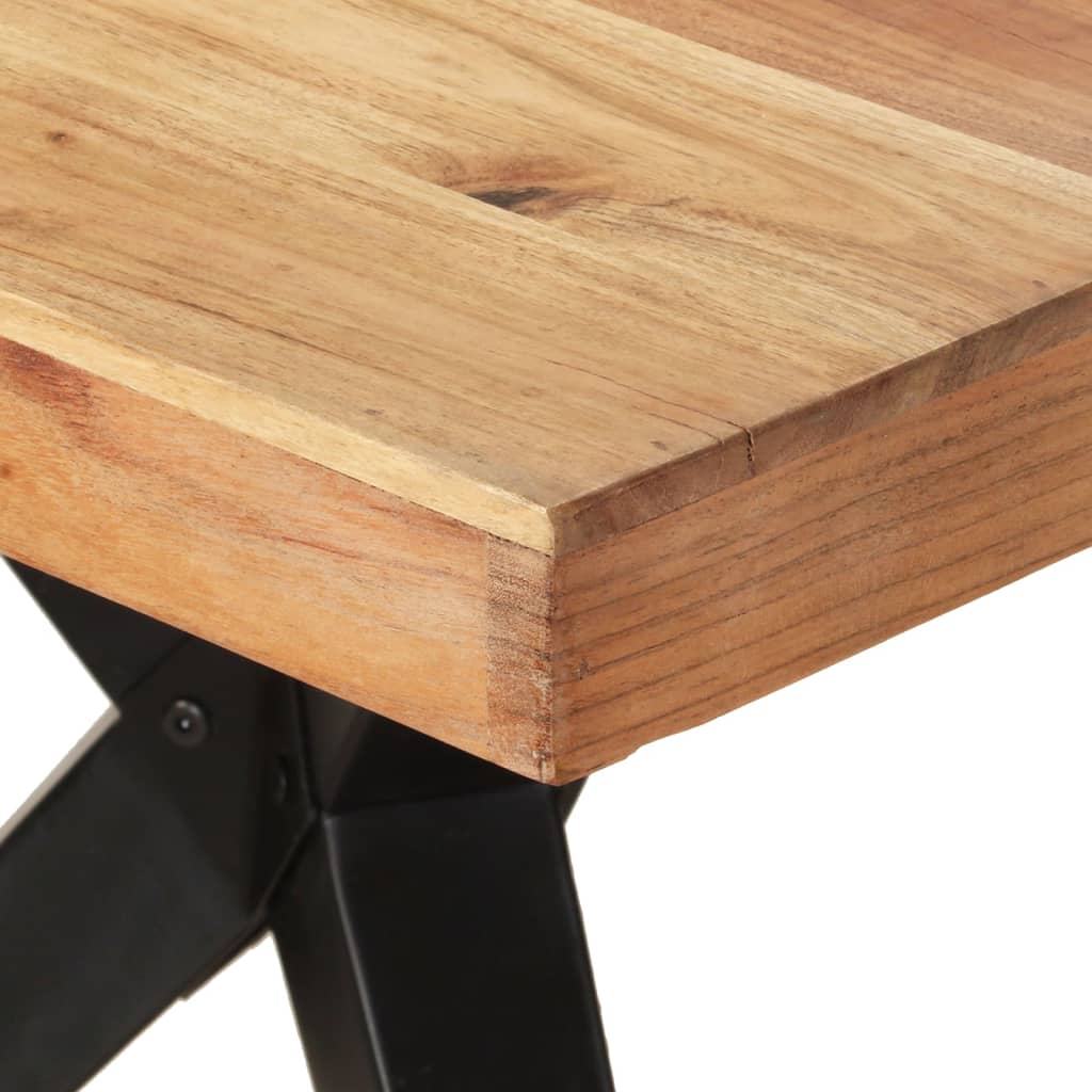 Dining table, 200x90x76cm, solid acacia wood