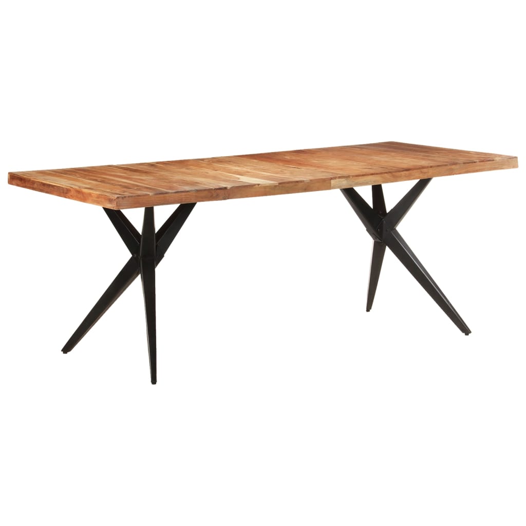 Dining table, 200x90x76cm, solid acacia wood