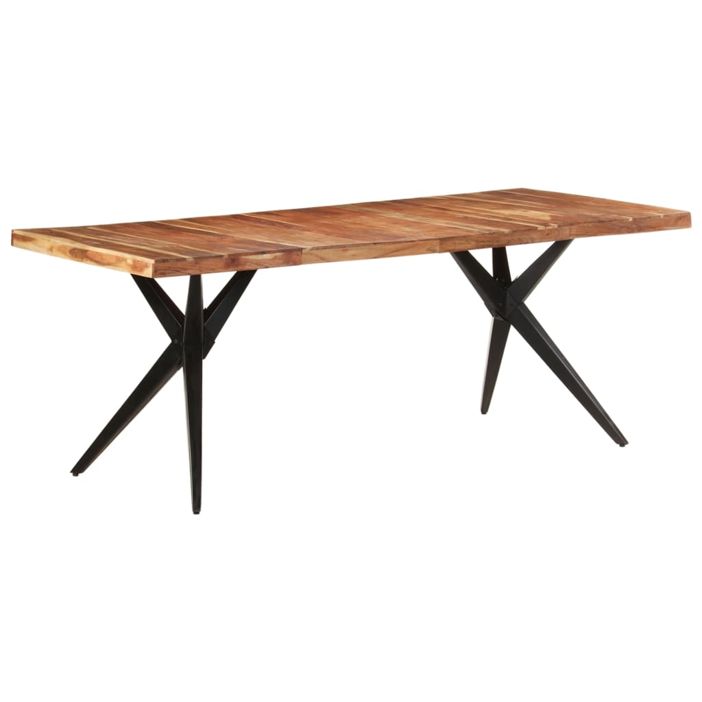 Dining table, 200x90x76cm, solid acacia wood