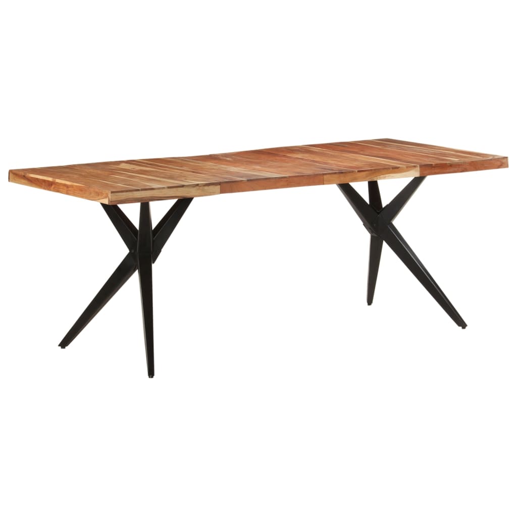 Dining table, 200x90x76cm, solid acacia wood
