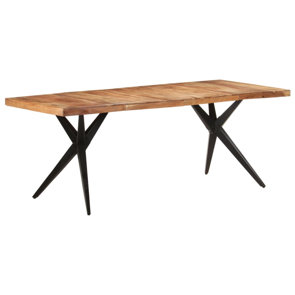 Dining table, 200x90x76cm, solid acacia wood