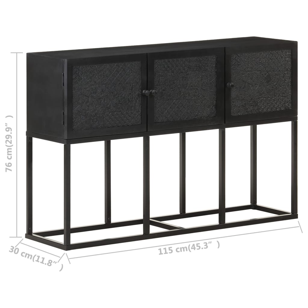 Sideboard, 115x30x76cm, solid mango wood