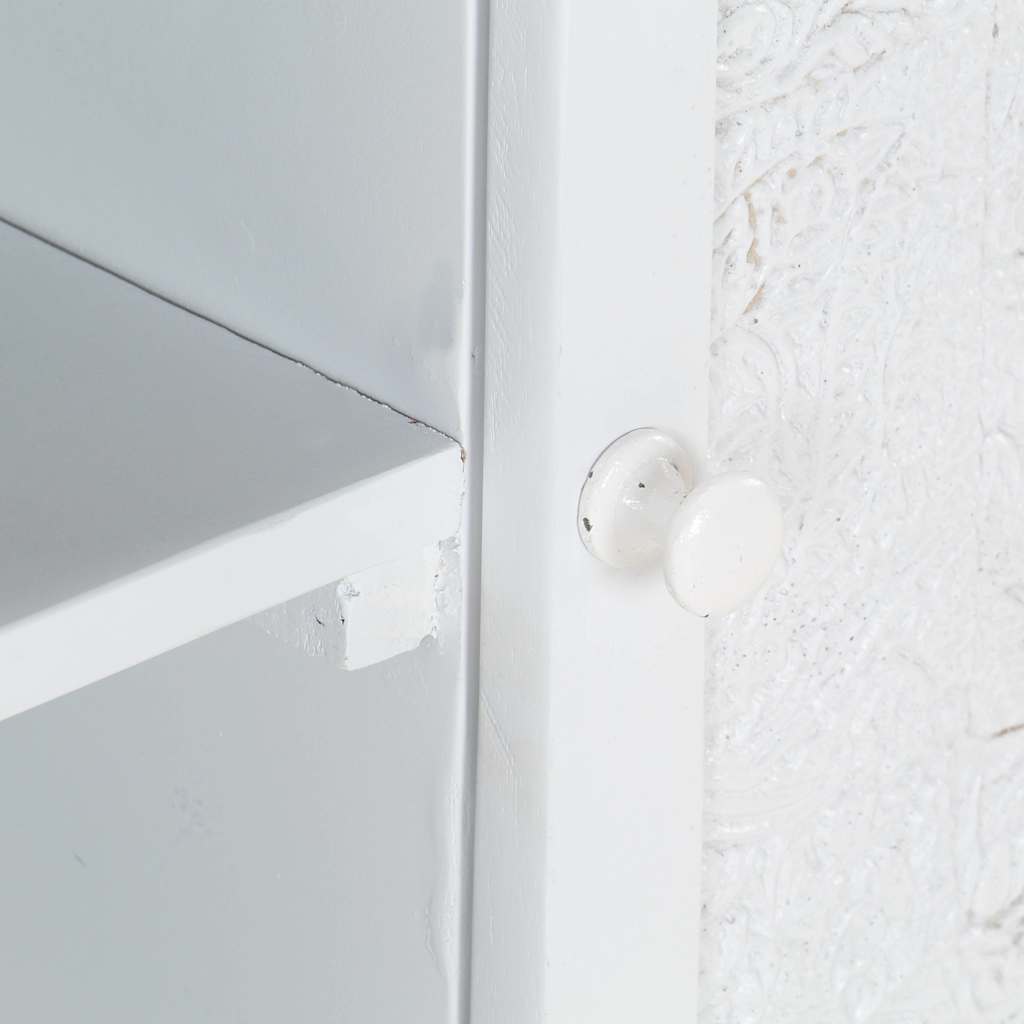 TV cabinet, white, 115x30x46cm, solid mango wood