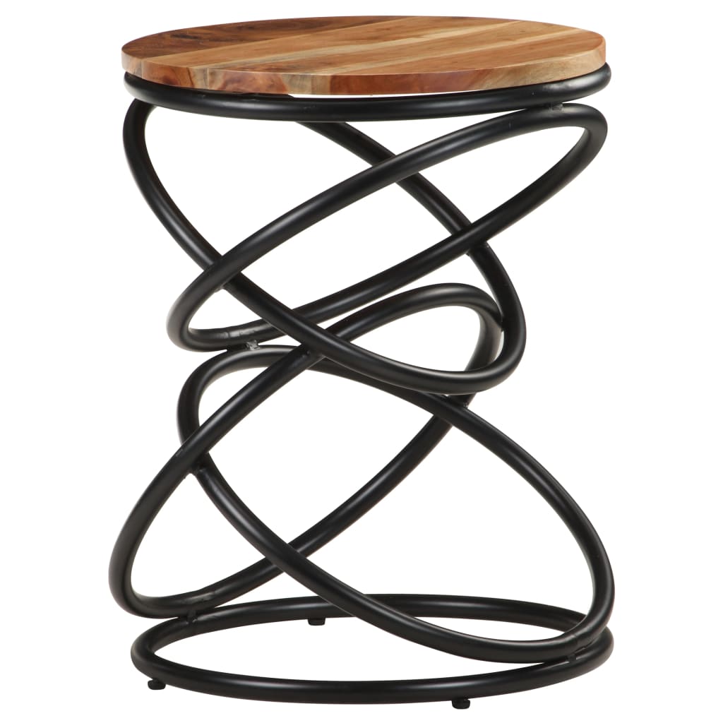 Coffee table, 40x40x52cm, solid acacia wood
