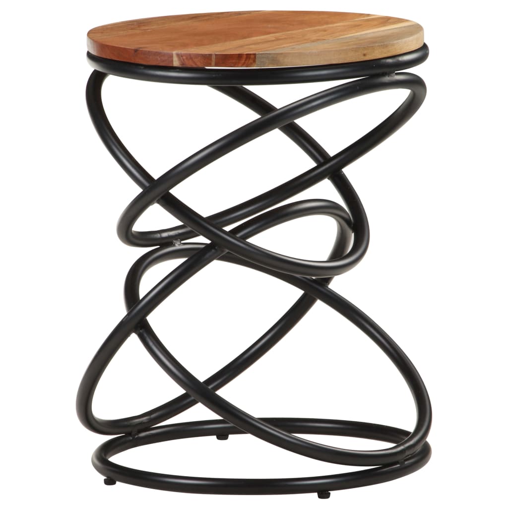 Coffee table, 40x40x52cm, solid acacia wood