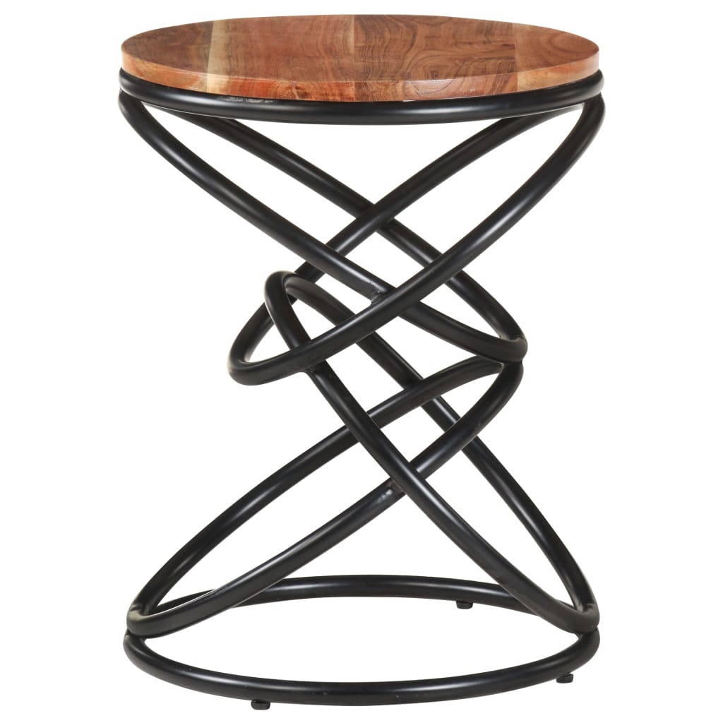 Coffee table, 40x40x52cm, solid acacia wood