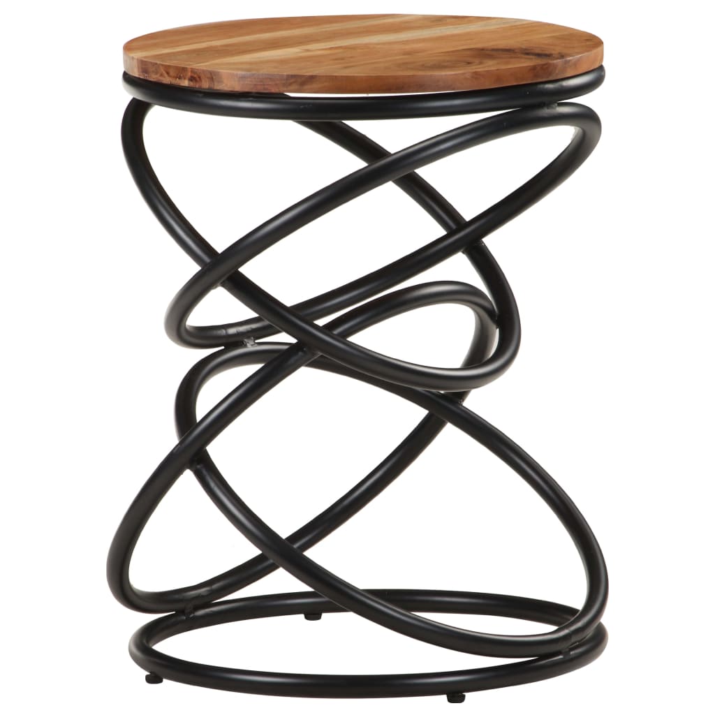 Coffee table, 40x40x52cm, solid acacia wood