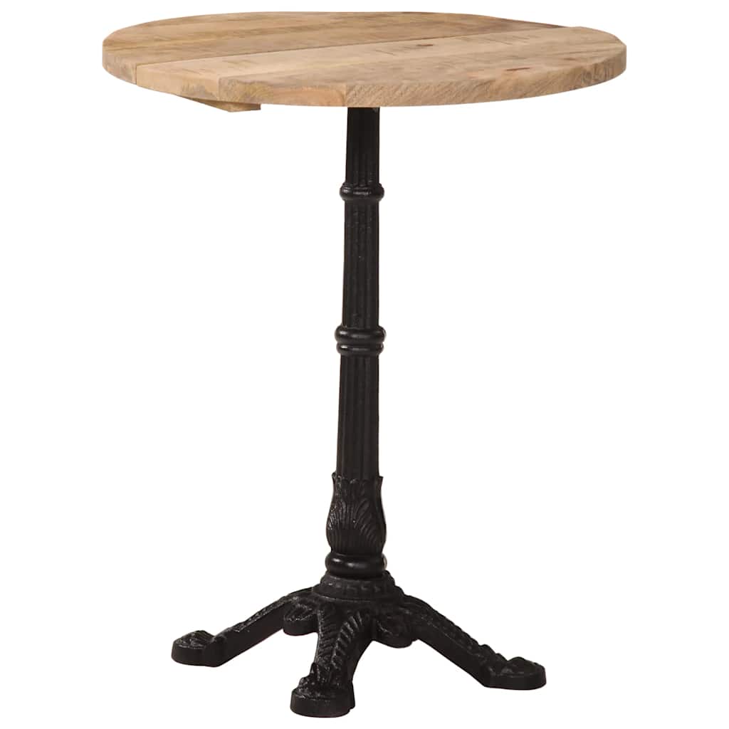 Bistro staliukas, skersmuo 60x76cm, neapdorota mango mediena