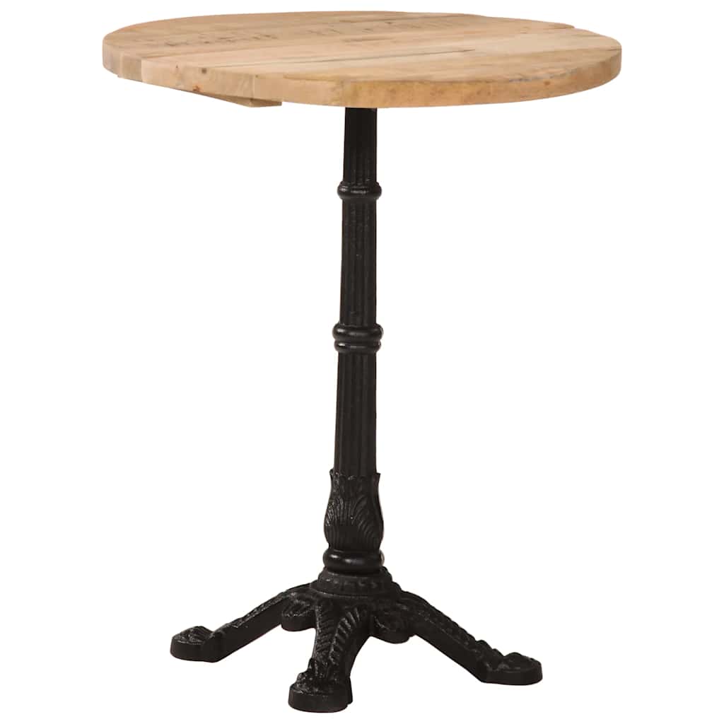 Bistro staliukas, skersmuo 60x76cm, neapdorota mango mediena