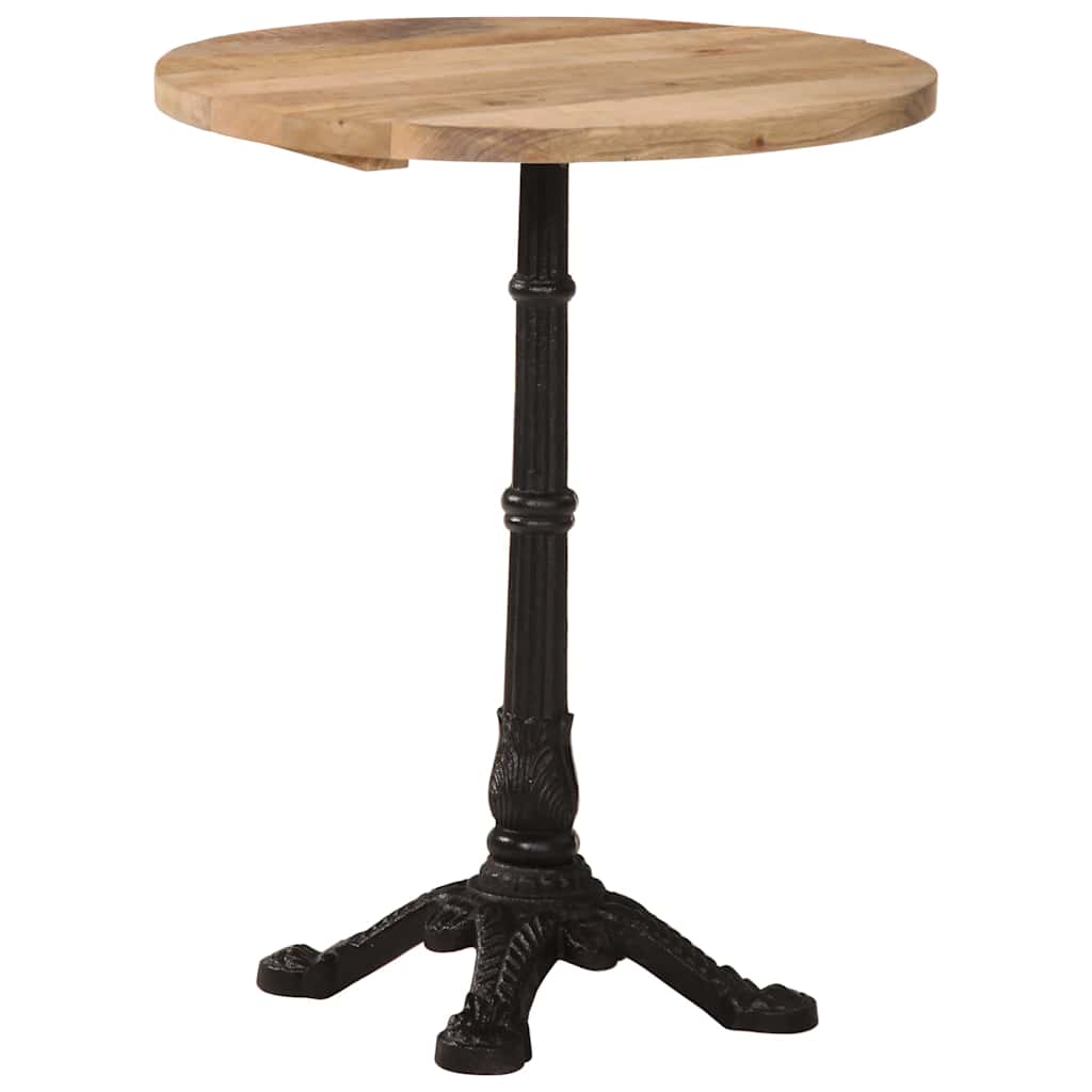 Bistro staliukas, skersmuo 60x76cm, neapdorota mango mediena
