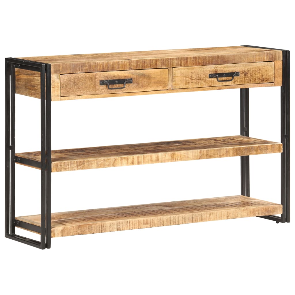Sideboard, 120x30x75 cm, raw mango wood