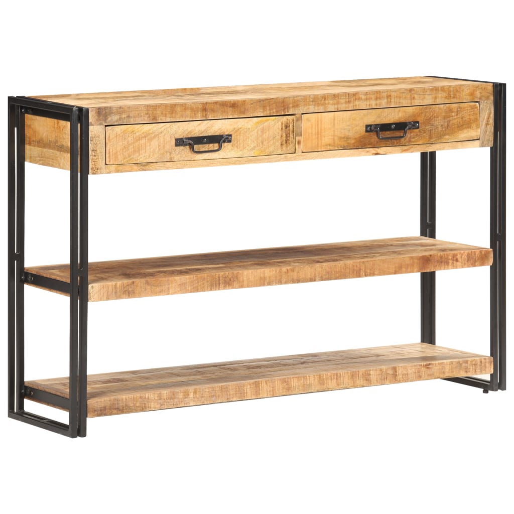 Sideboard, 120x30x75 cm, raw mango wood