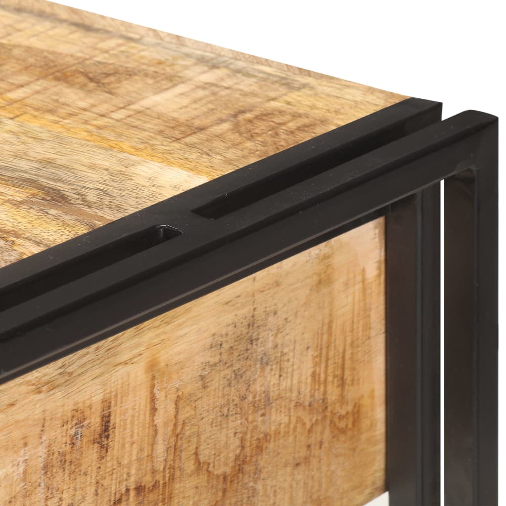 Sideboard, 120x30x75 cm, raw mango wood