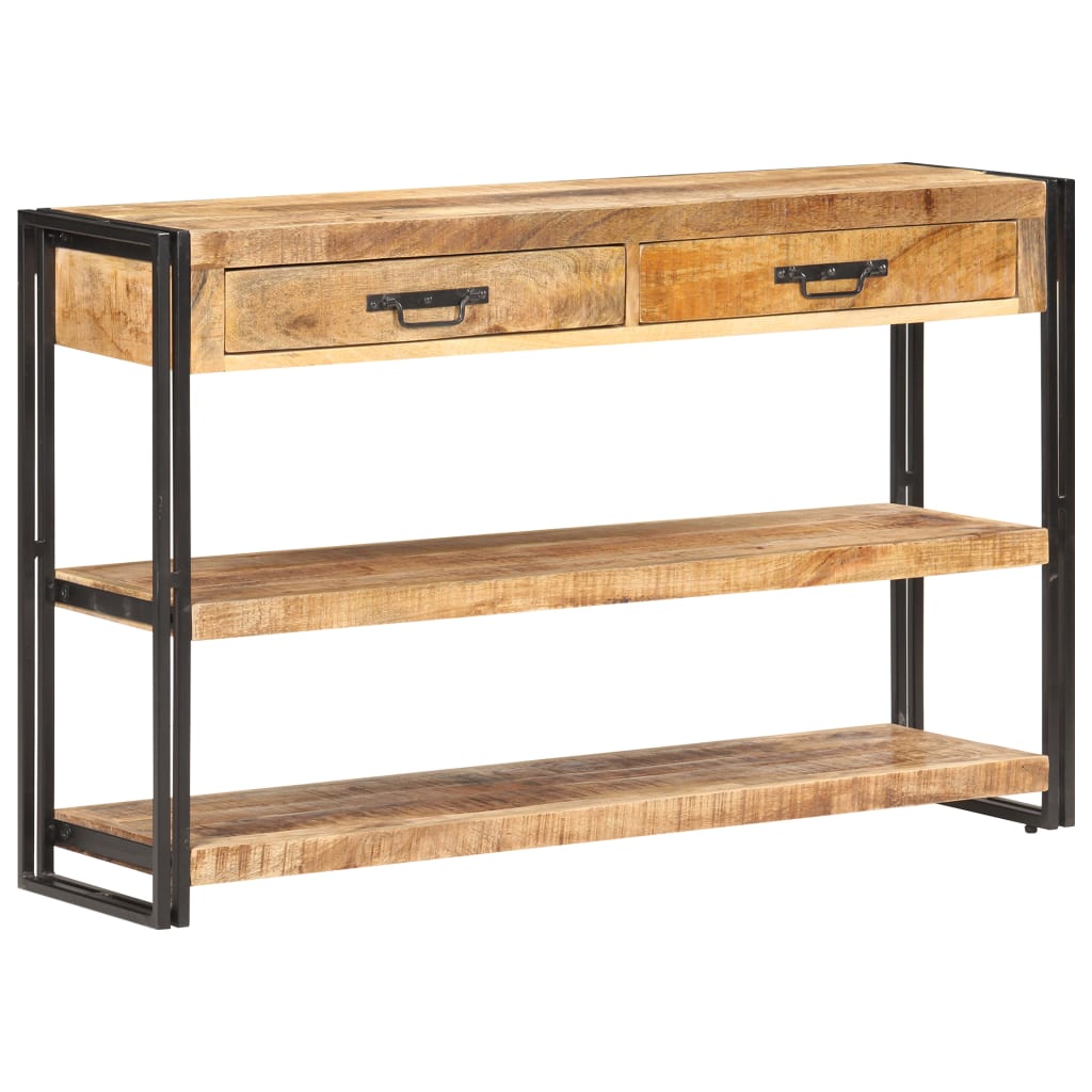 Sideboard, 120x30x75 cm, raw mango wood
