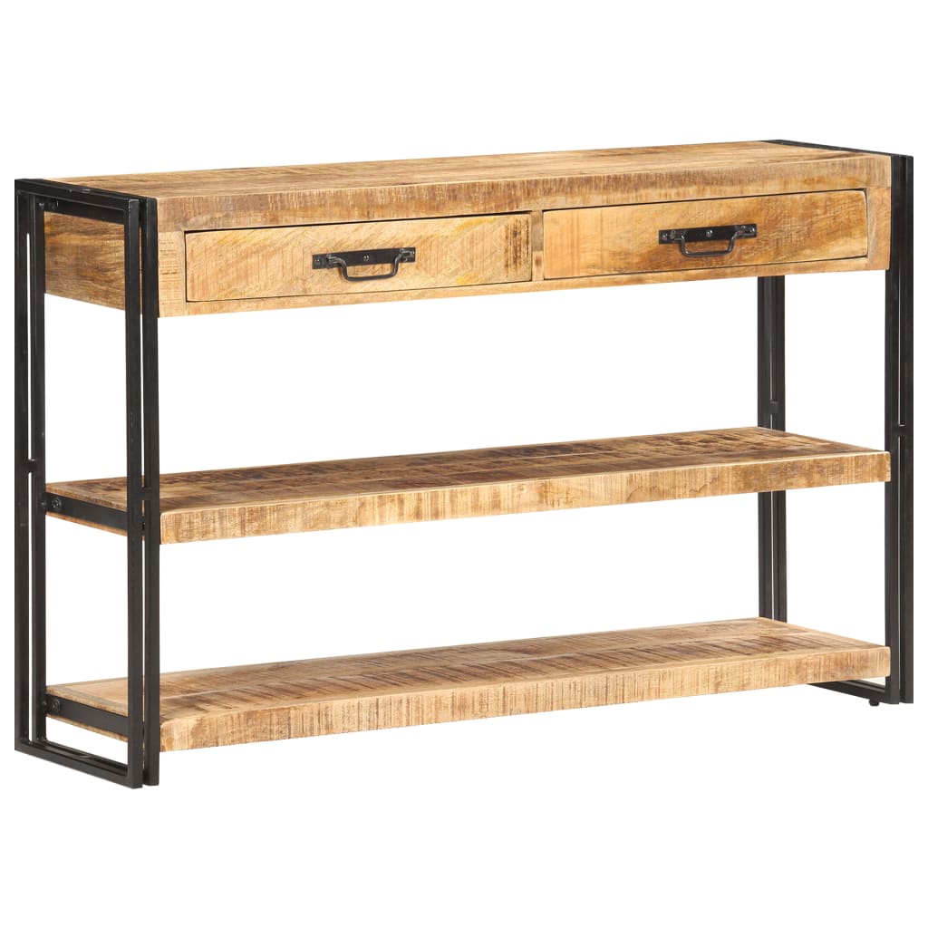 Sideboard, 120x30x75 cm, raw mango wood