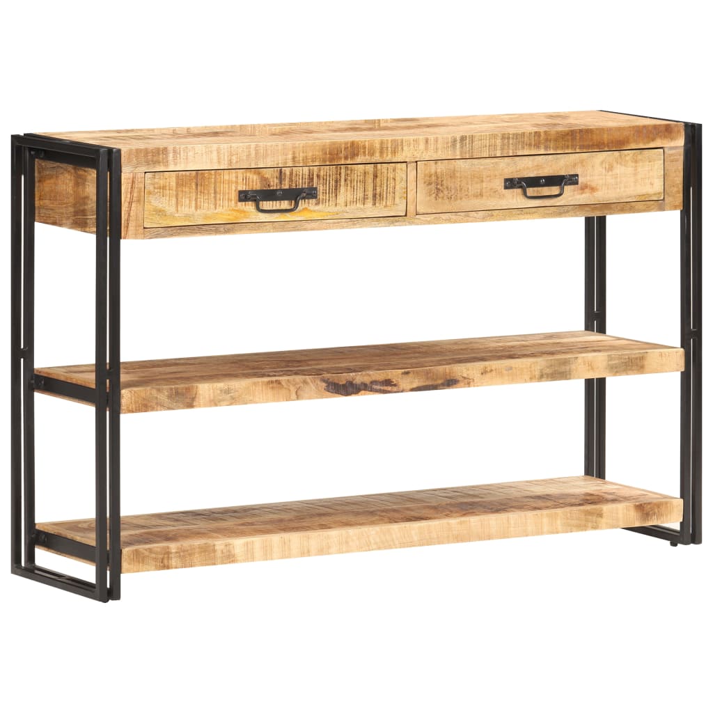 Sideboard, 120x30x75 cm, raw mango wood