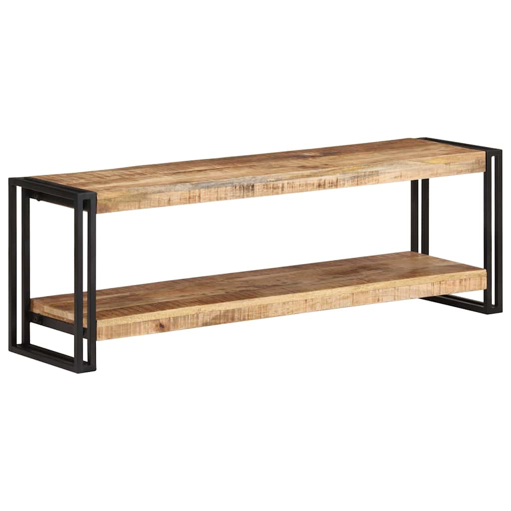 TV cabinet, 120x30x40cm, raw mango wood