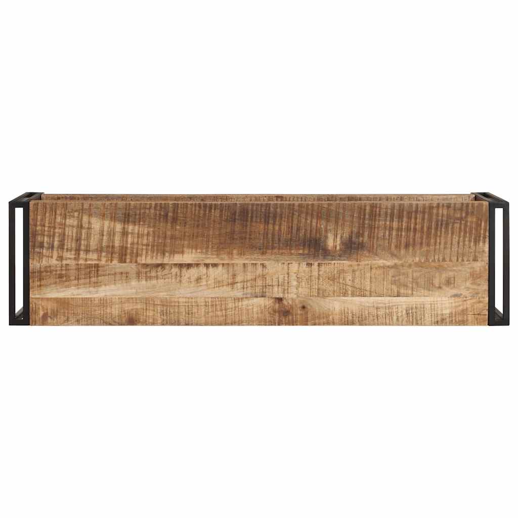 TV cabinet, 120x30x40cm, raw mango wood