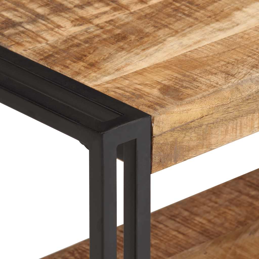 TV cabinet, 120x30x40cm, raw mango wood