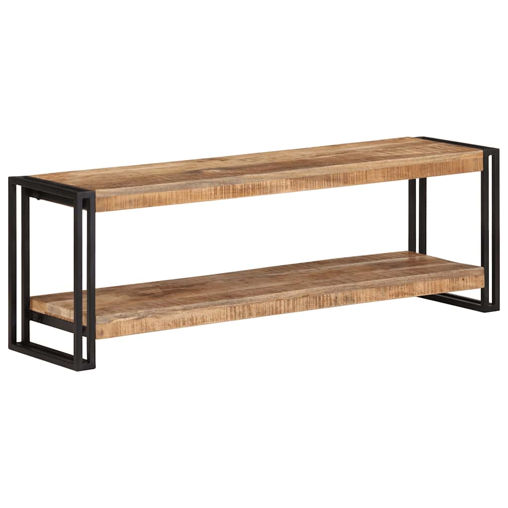TV cabinet, 120x30x40cm, raw mango wood