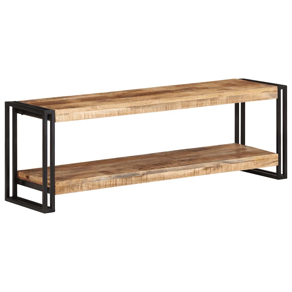 TV cabinet, 120x30x40cm, raw mango wood