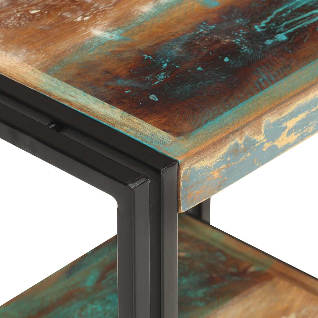Side table, 40x30x40cm, solid reclaimed wood
