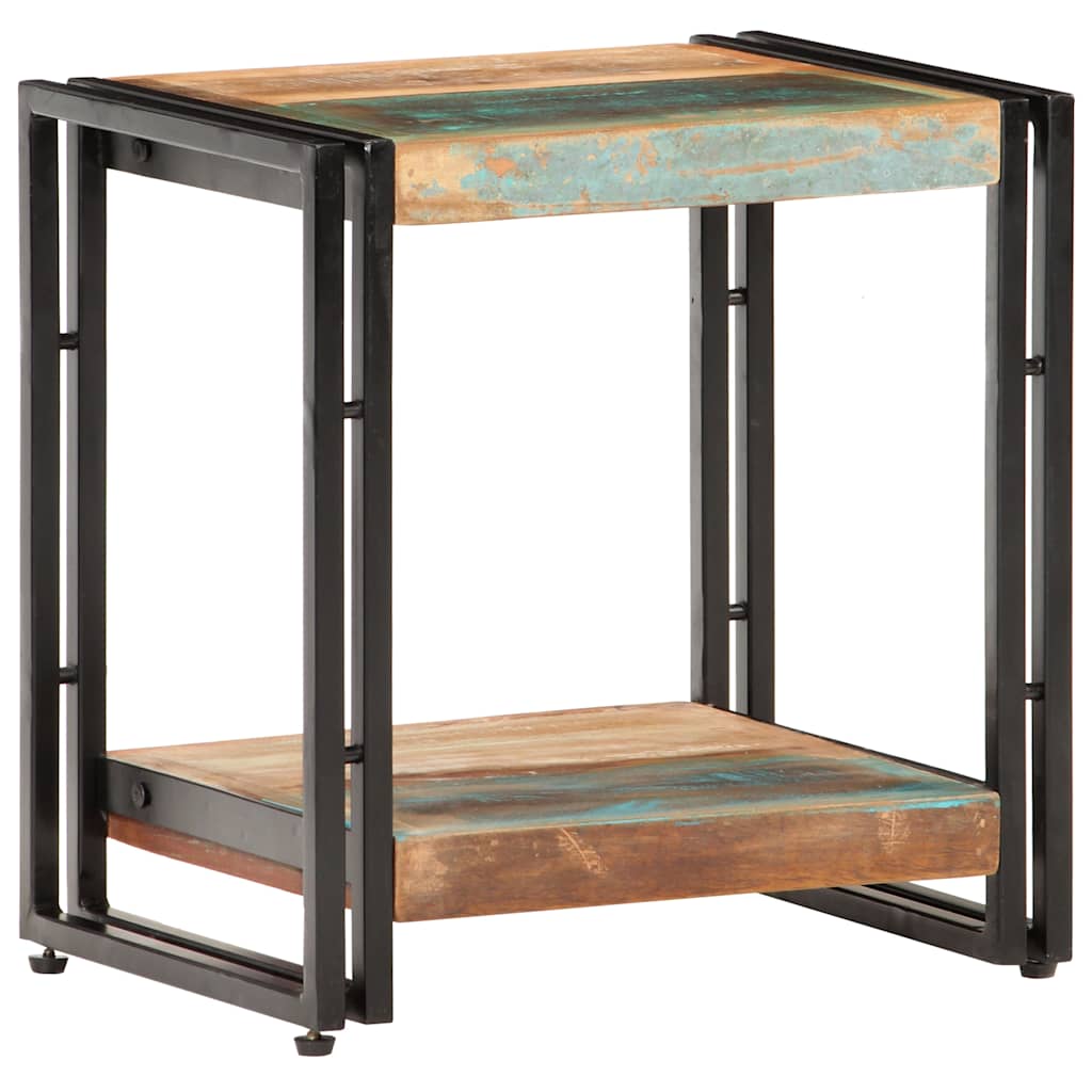 Side table, 40x30x40cm, solid reclaimed wood
