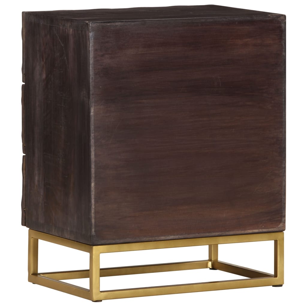 Bedside cabinet, 40x30x50cm, solid mango wood