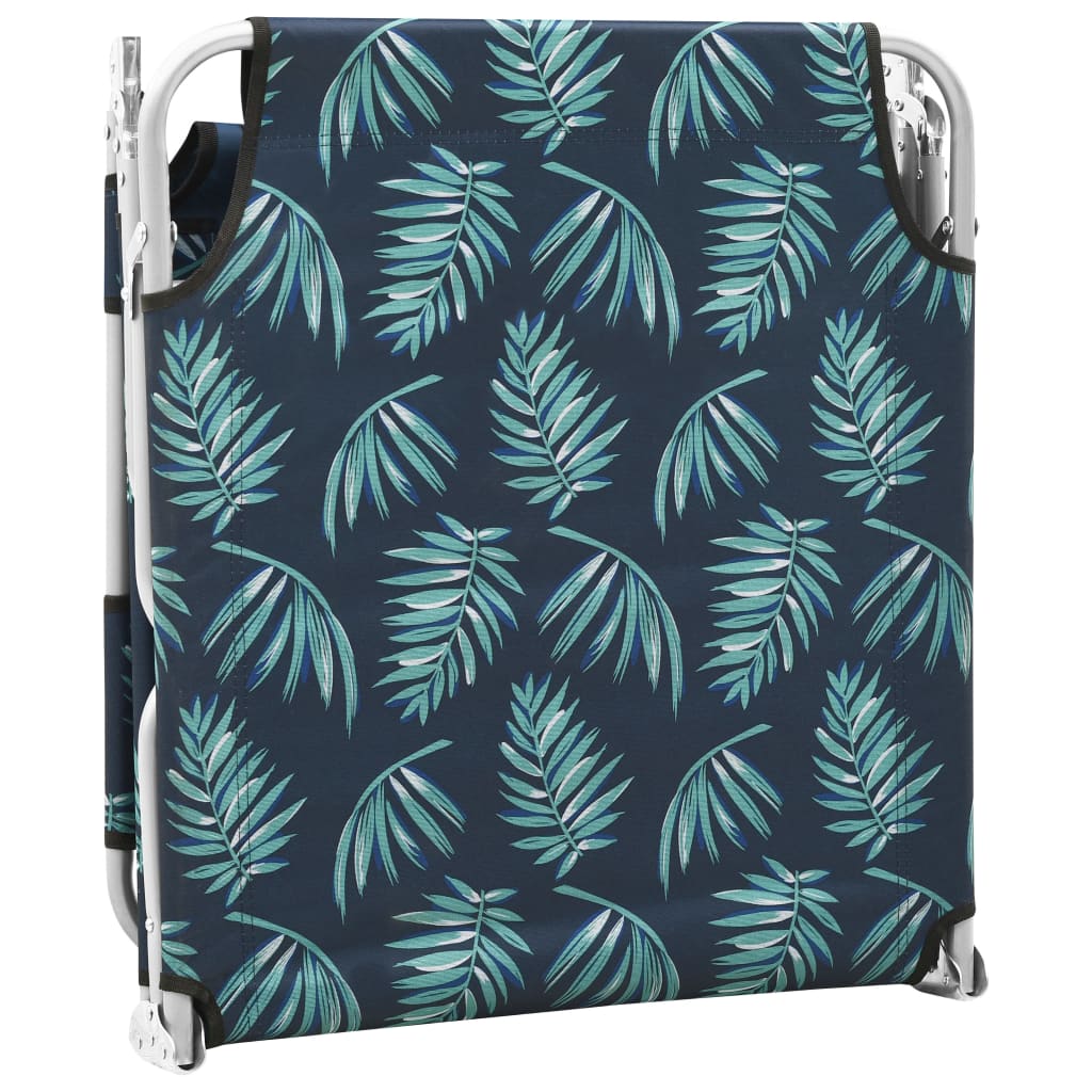 Foldable sun lounger with head cushion, steel