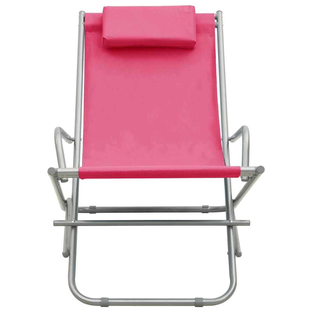 Rocking chairs, 2 pcs., pink, steel