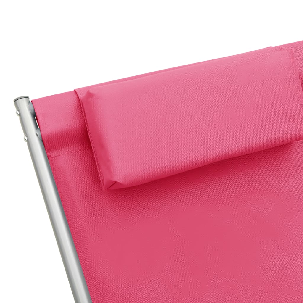 Rocking chairs, 2 pcs., pink, steel
