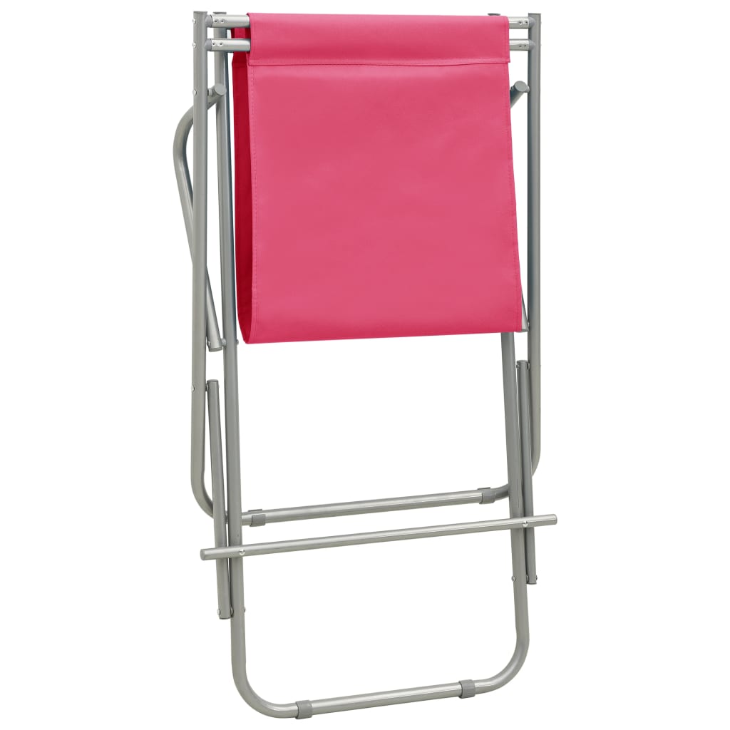 Rocking chairs, 2 pcs., pink, steel