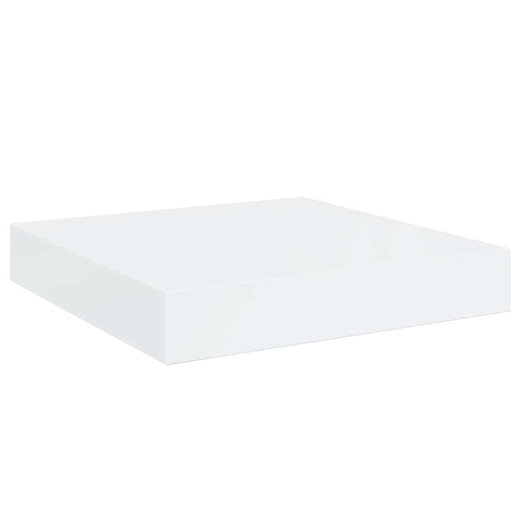 Pakabinamos lentynos, 2vnt., baltos, 23x23,5x3,8cm, MDF