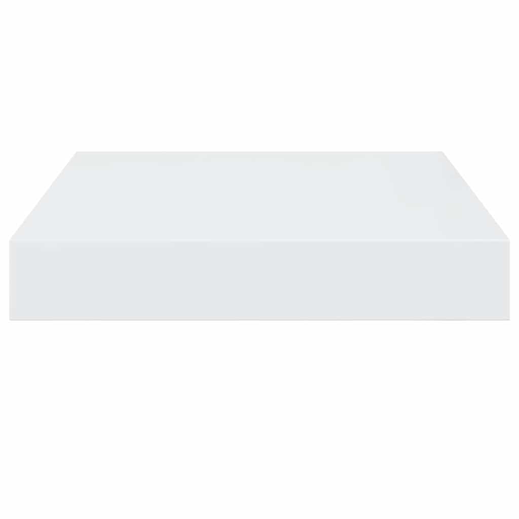 Pakabinamos lentynos, 2vnt., baltos, 23x23,5x3,8cm, MDF