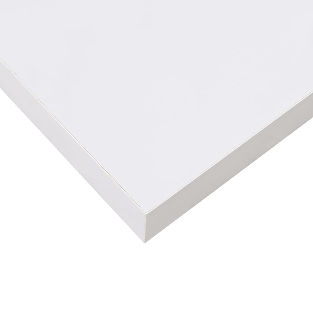 Piekaramie sienas plaukti, 2 gab., balti, 40x23x3,8cm, MDF