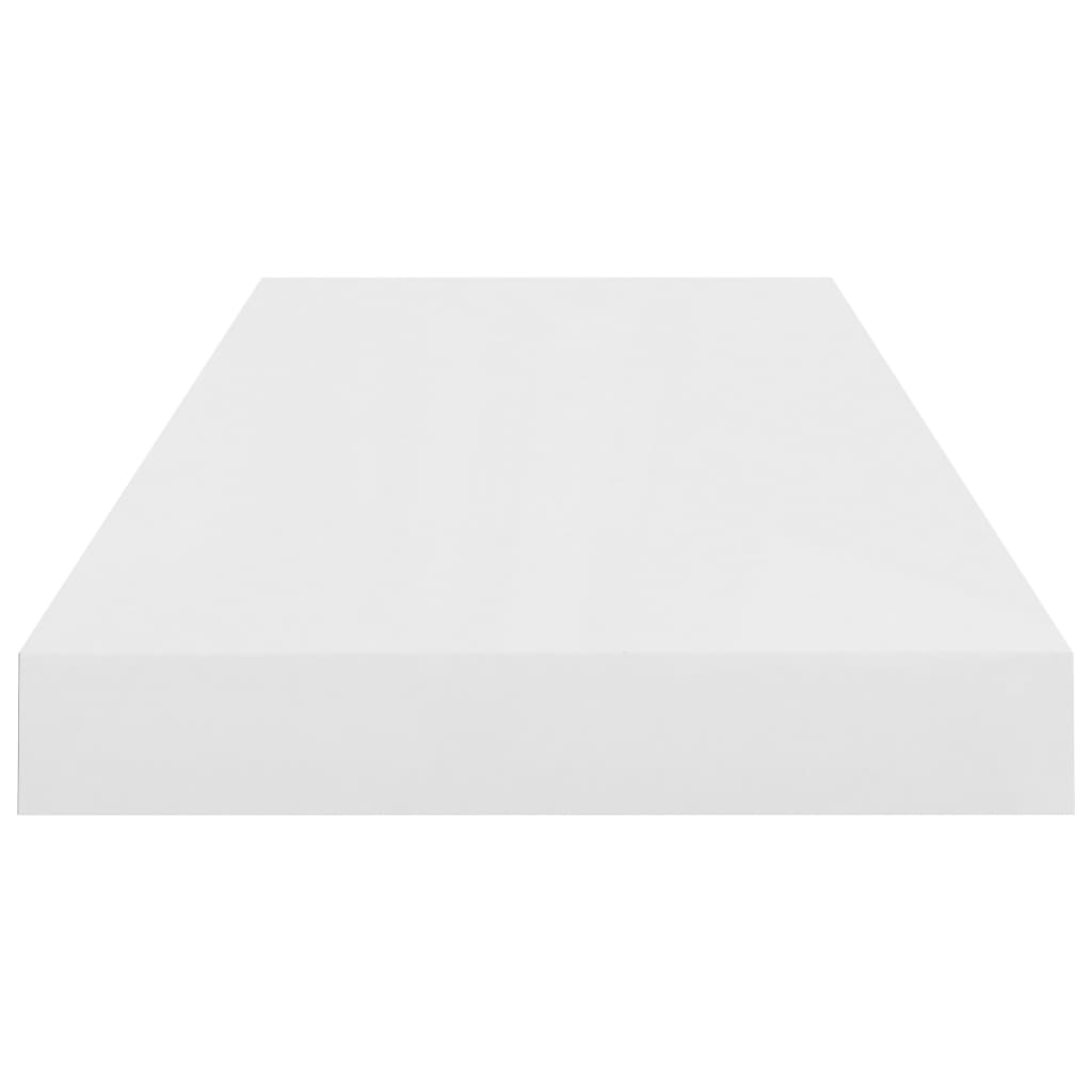Pakabinama sieninė lentyna, balta, 60x23,5x3,8cm, MDF, blizgi